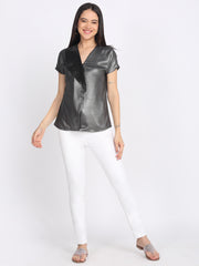 Shaye silver top knit drop for women lifestyle view