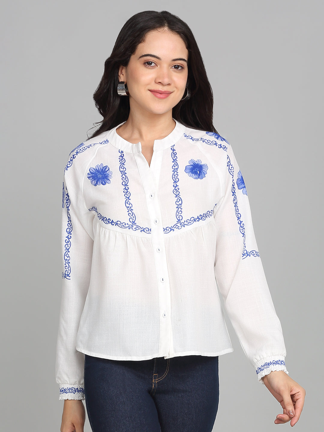 Greece Shirt from Shaye India , Shirts for women