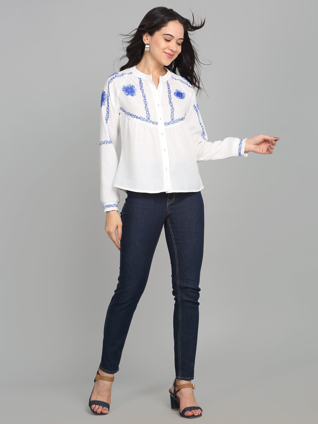 Greece Shirt from Shaye India , Shirts for women
