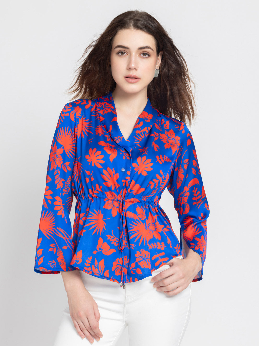 Libby Cinched Shirt Jacket from SHAYE , Shirt for women