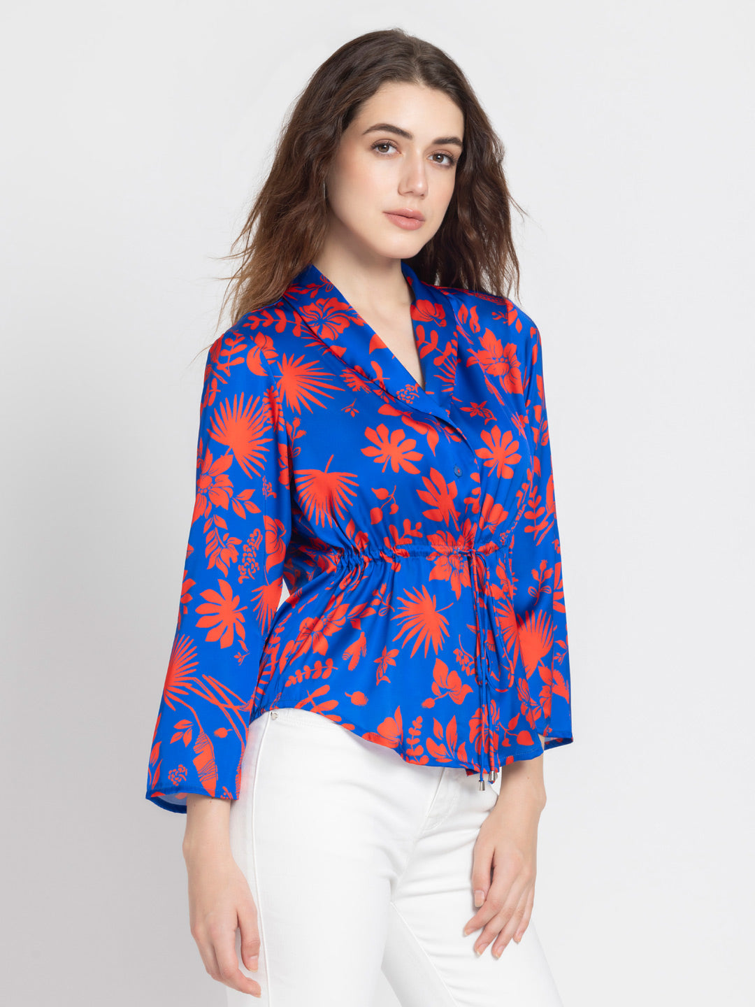 Libby Cinched Shirt Jacket from SHAYE , Shirt for women