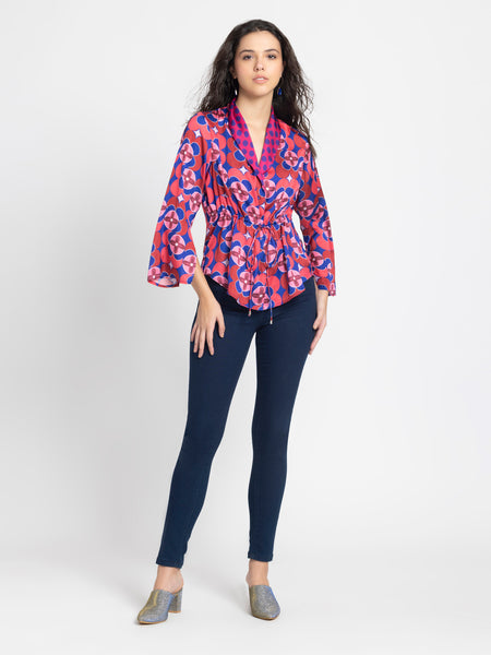 Jorden Cinched Shirt Jacket from SHAYE , Shirt for women