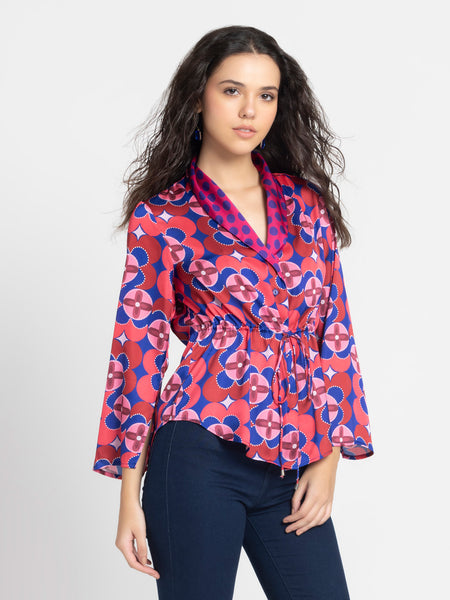 Jorden Cinched Shirt Jacket from SHAYE , Shirt for women