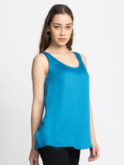 Blue Keyhole Tank Top from Shaye , Top for women