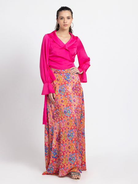 Fuchsia Wrap Top from Shaye , Top for women