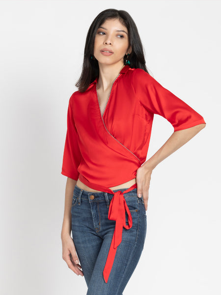 Passione Wrap Shirt from Shaye , Shirt for women