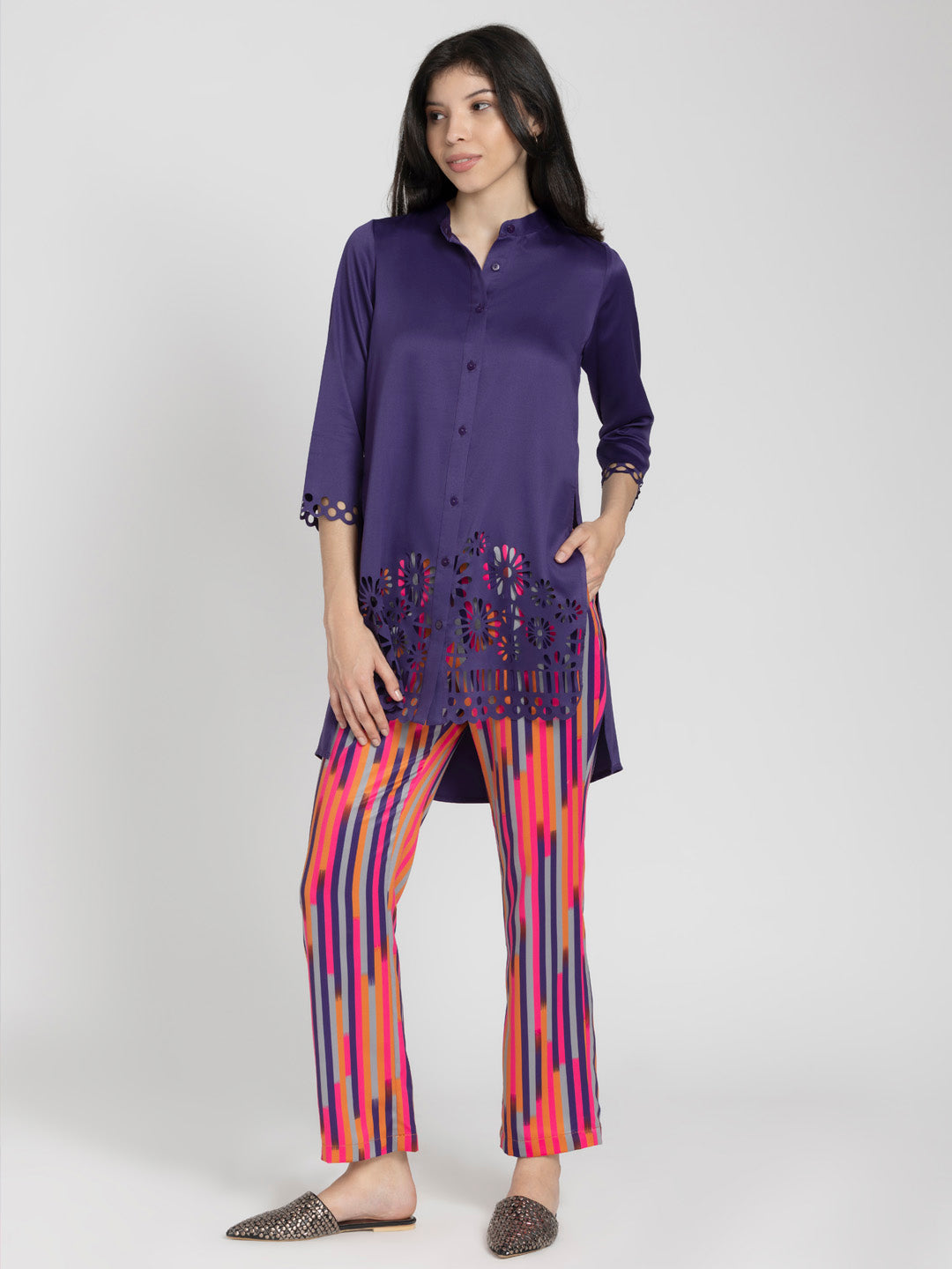 Luxe Striped Pant from Shaye , Pants for women