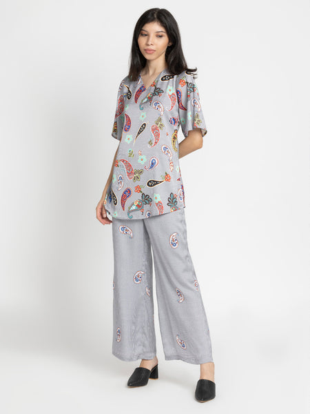 Paisley Tunic & Pant Set from Shaye , Kurta Pajama 2 piece set for women