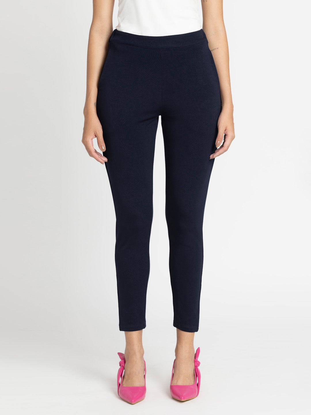 Blue Stretchable Pant from Shaye , Pants for women