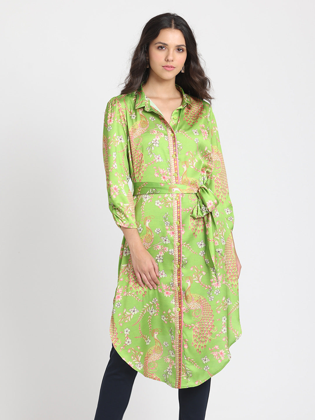 Floral Long Shirt Kurta from Shaye , Kurta for women