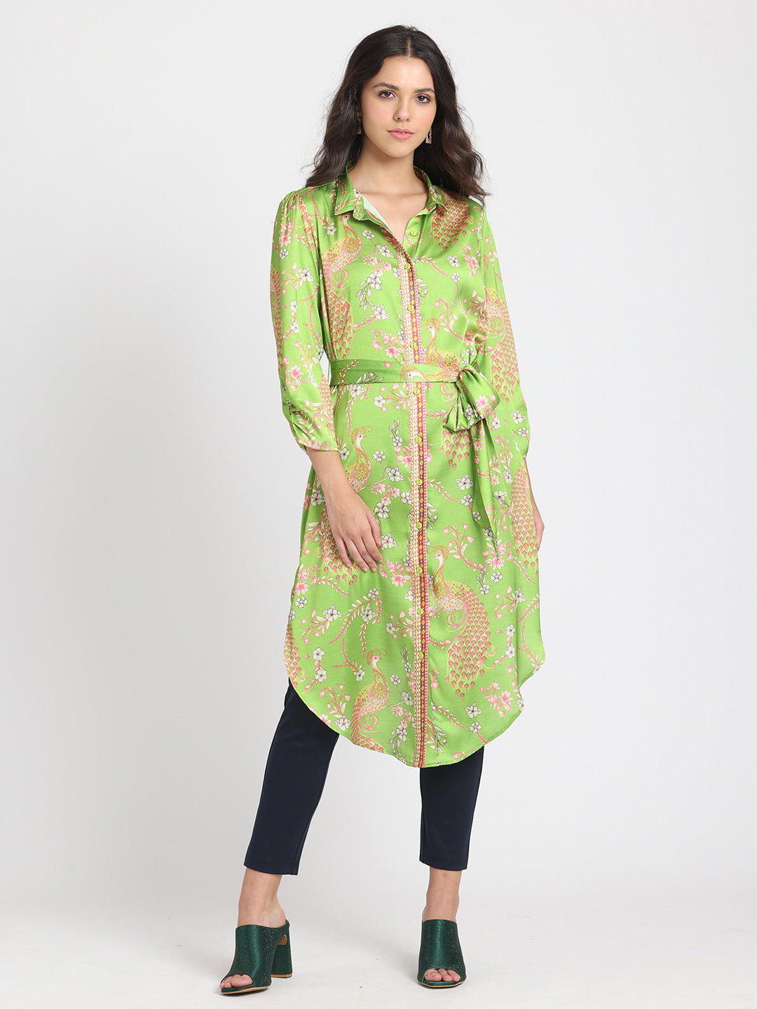 Floral Long Shirt Kurta from Shaye , Kurta for women