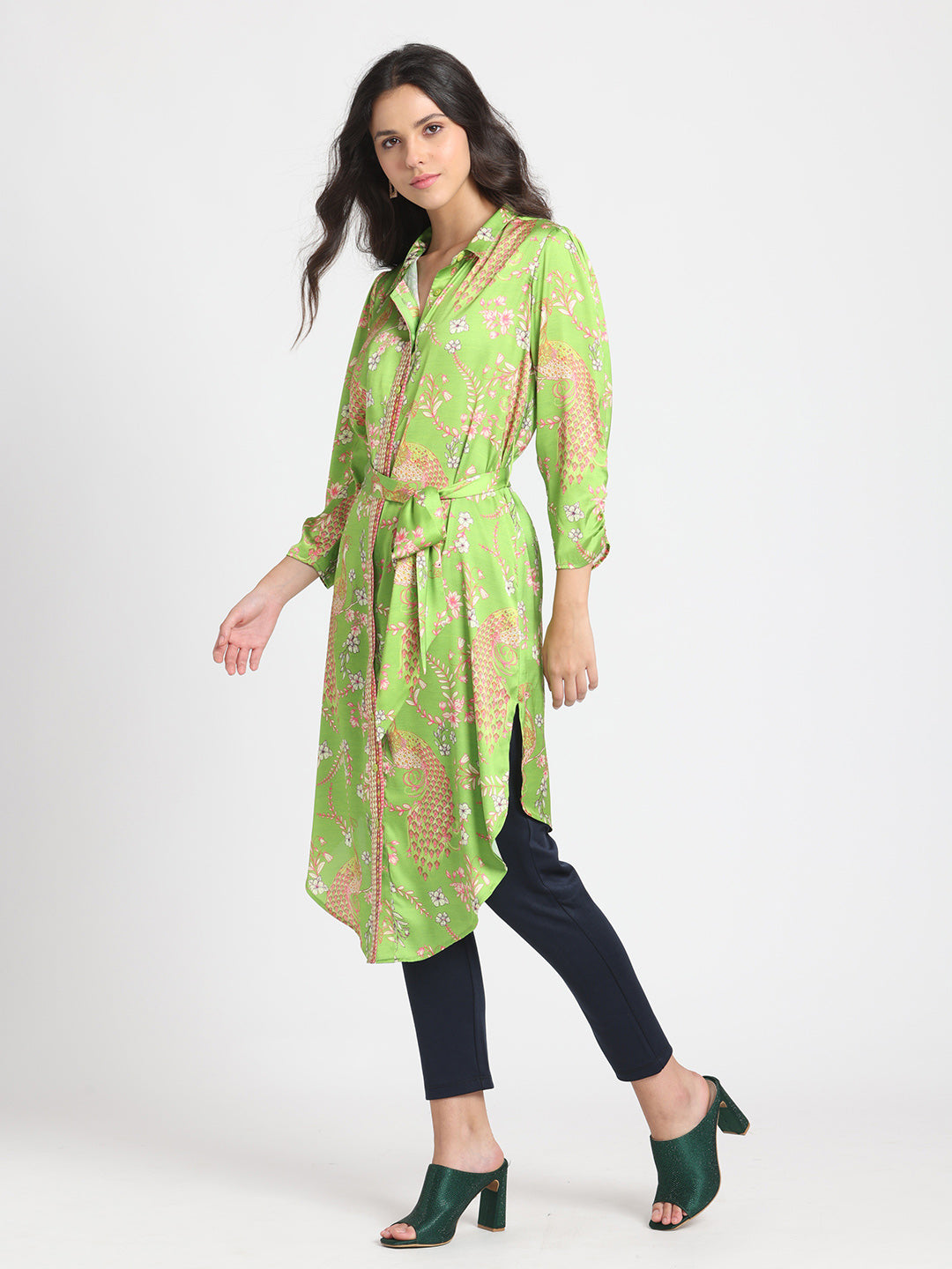 Floral Long Shirt Kurta from Shaye , Kurta for women