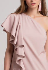 Blush One Shoulder Dress from Shaye , for women