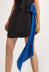 Black V-Neck Wrap Dress from Shaye , for women
