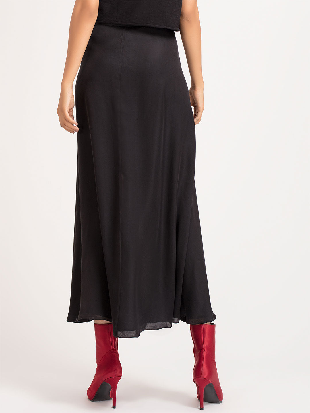 Black Long Wrap Skirt from Shaye , Skirt for women