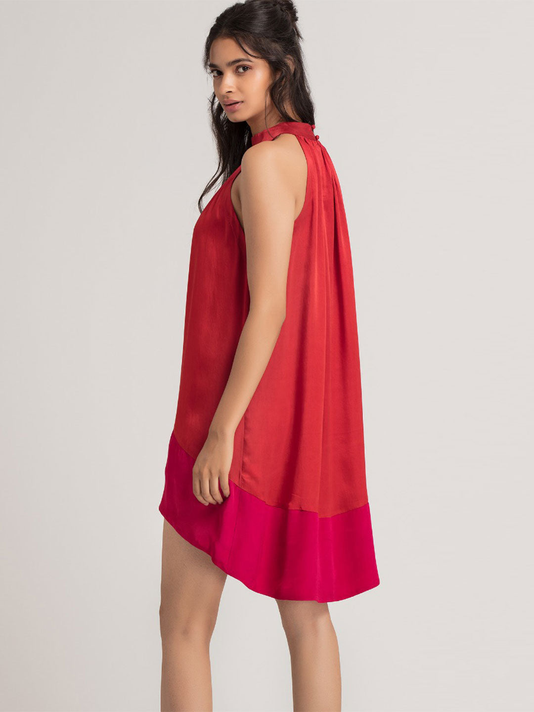 Red and Magenta High-Low Dress from Shaye , Dress for women