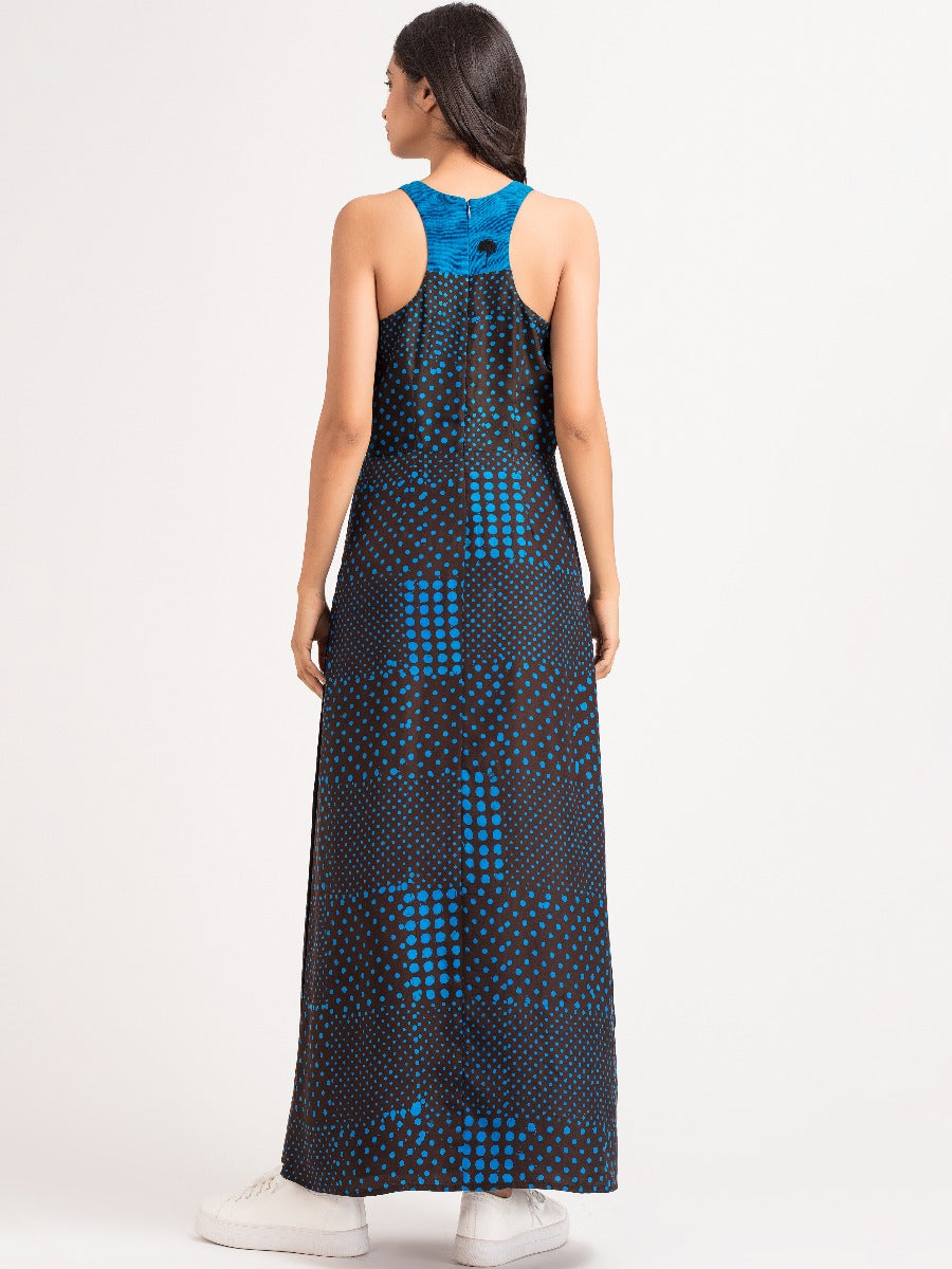 Blue Polka Maxi Dress from Shaye , for women