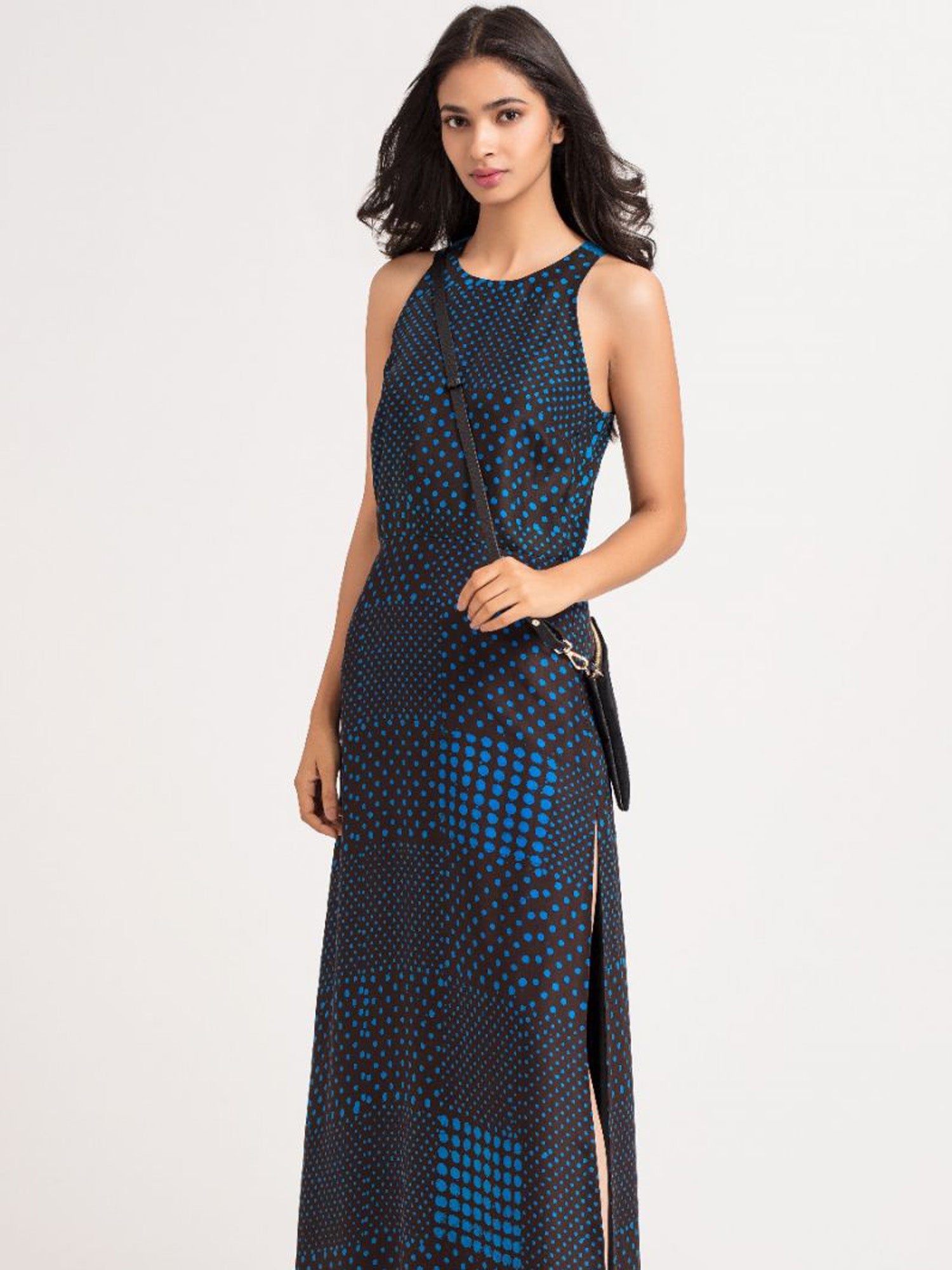 Blue Polka Maxi Dress from Shaye , for women