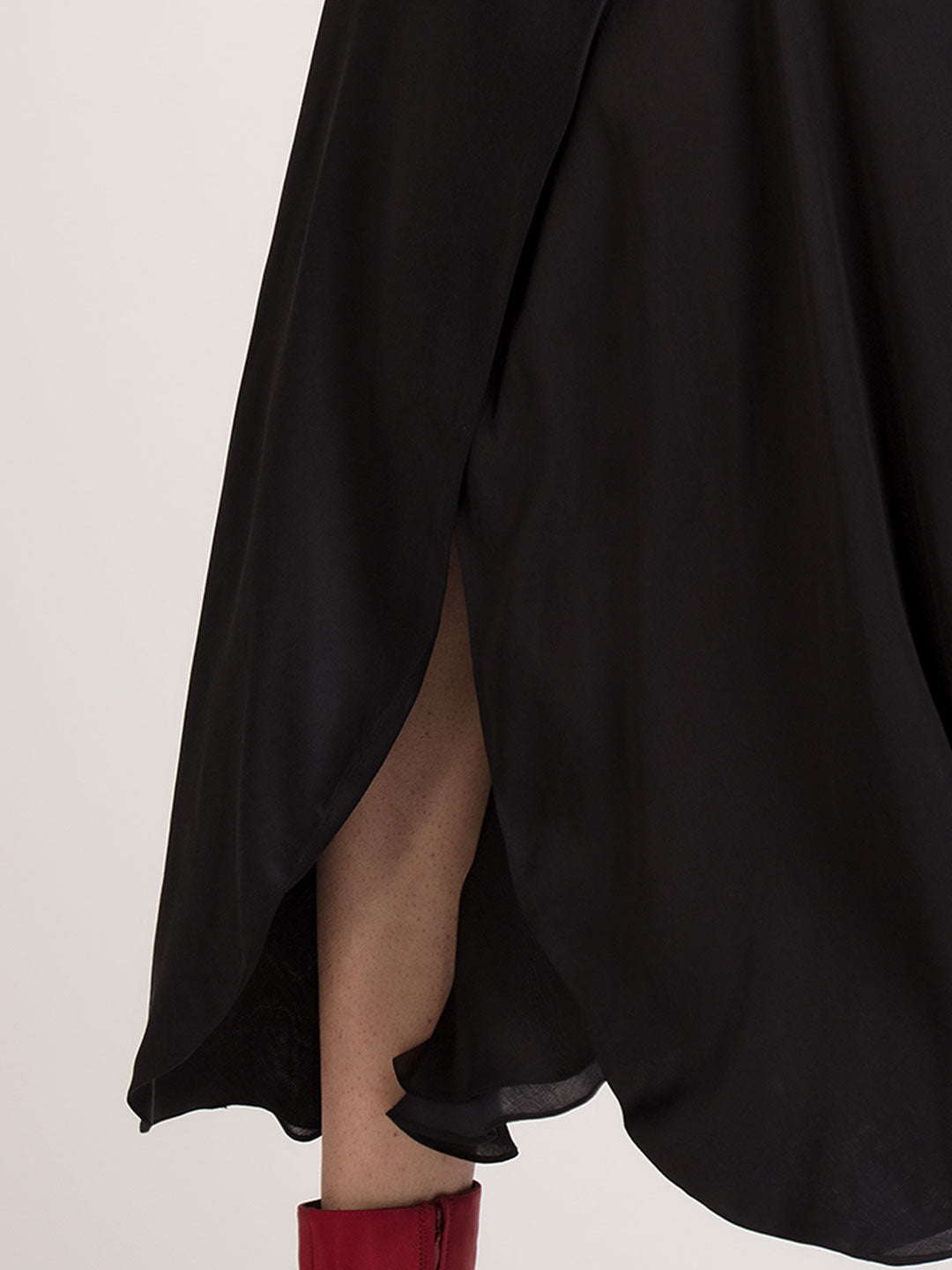 Black Long Wrap Skirt from Shaye , Skirt for women