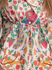 Peacock Cinched Shirt Jacket from Shaye , Shirt for women
