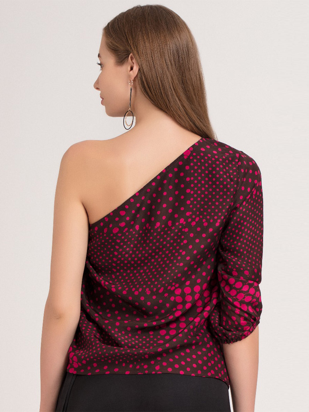 Fuchsia One Shoulder Top from Shaye , Top for women