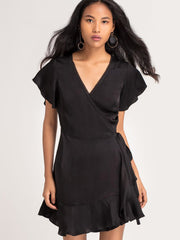 Black Wrap Dress from Shaye , for women