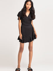 Black Wrap Dress from Shaye , for women