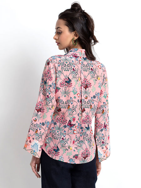 Daphne cinched shirt jacket from Shaye , for women