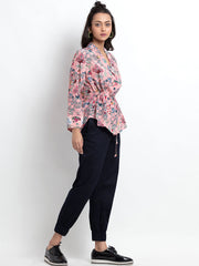 Daphne cinched shirt jacket from Shaye , for women