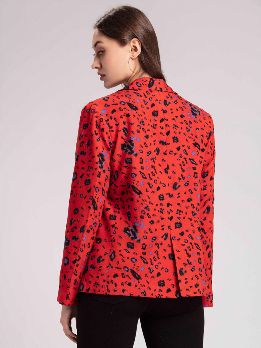 Red Leopard Jacket from Shaye , Blazers for women