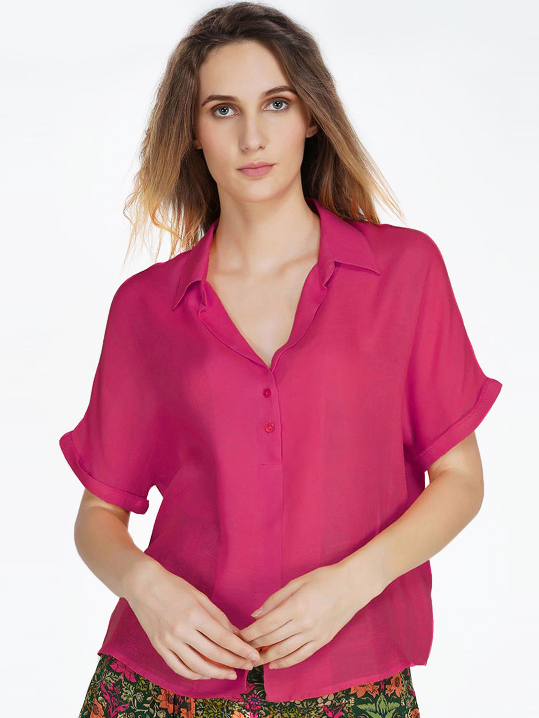 Fuchsia Shirt Top from Shaye , Top for women