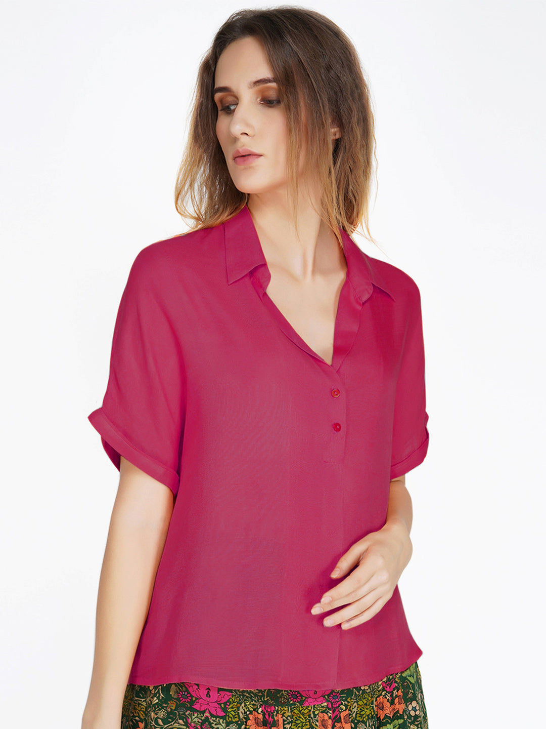 Fuchsia Shirt Top from Shaye , Top for women