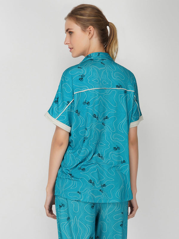 Aqua Pj Set from Shaye , for women