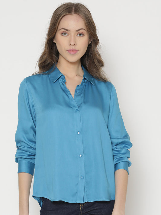 Blue Buttondown Shirt from Shaye , Shirt for women