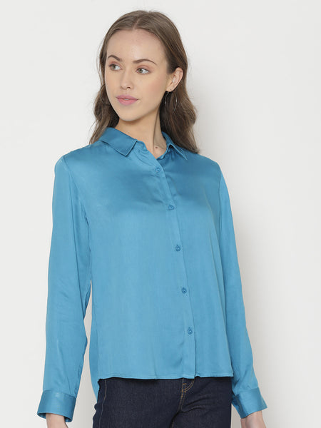 Blue Buttondown Shirt from Shaye , Shirt for women