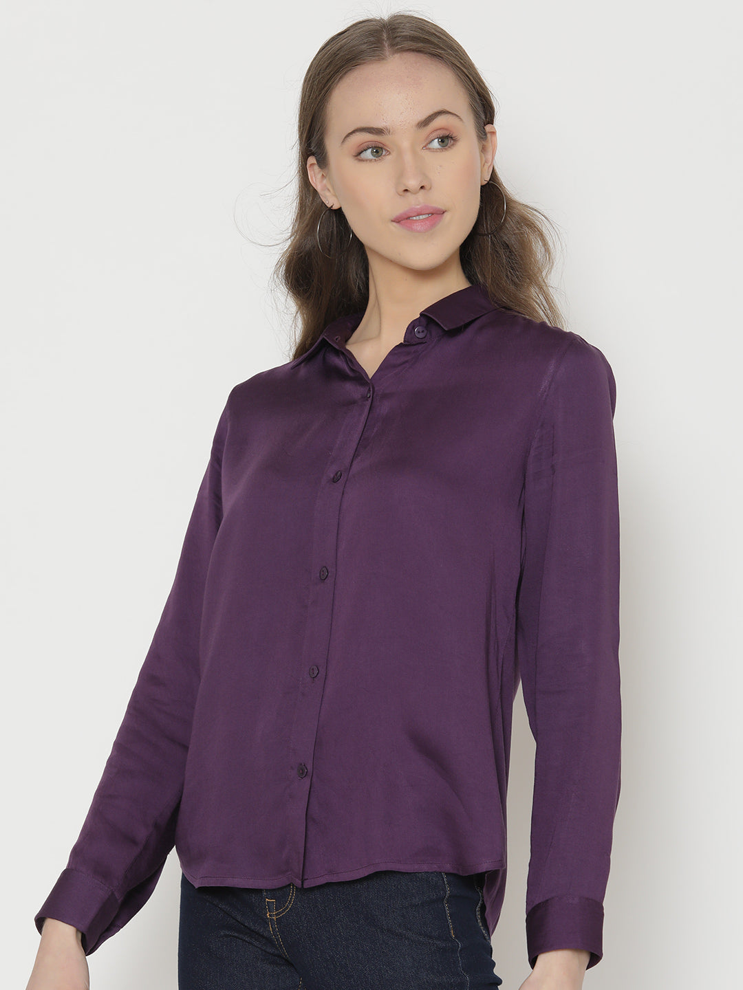 Purple Buttondown Shirt from Shaye , Shirt for women