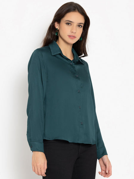 Luxe Green Shirt from Shaye , Shirt for women