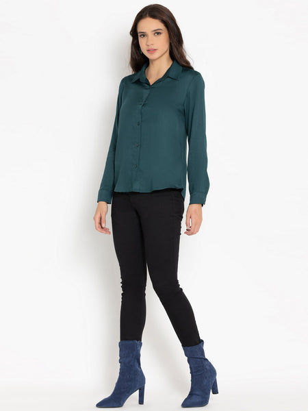 Luxe Green Shirt from Shaye , Shirt for women