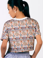 Iznik Cropped Tee from Shaye , for women