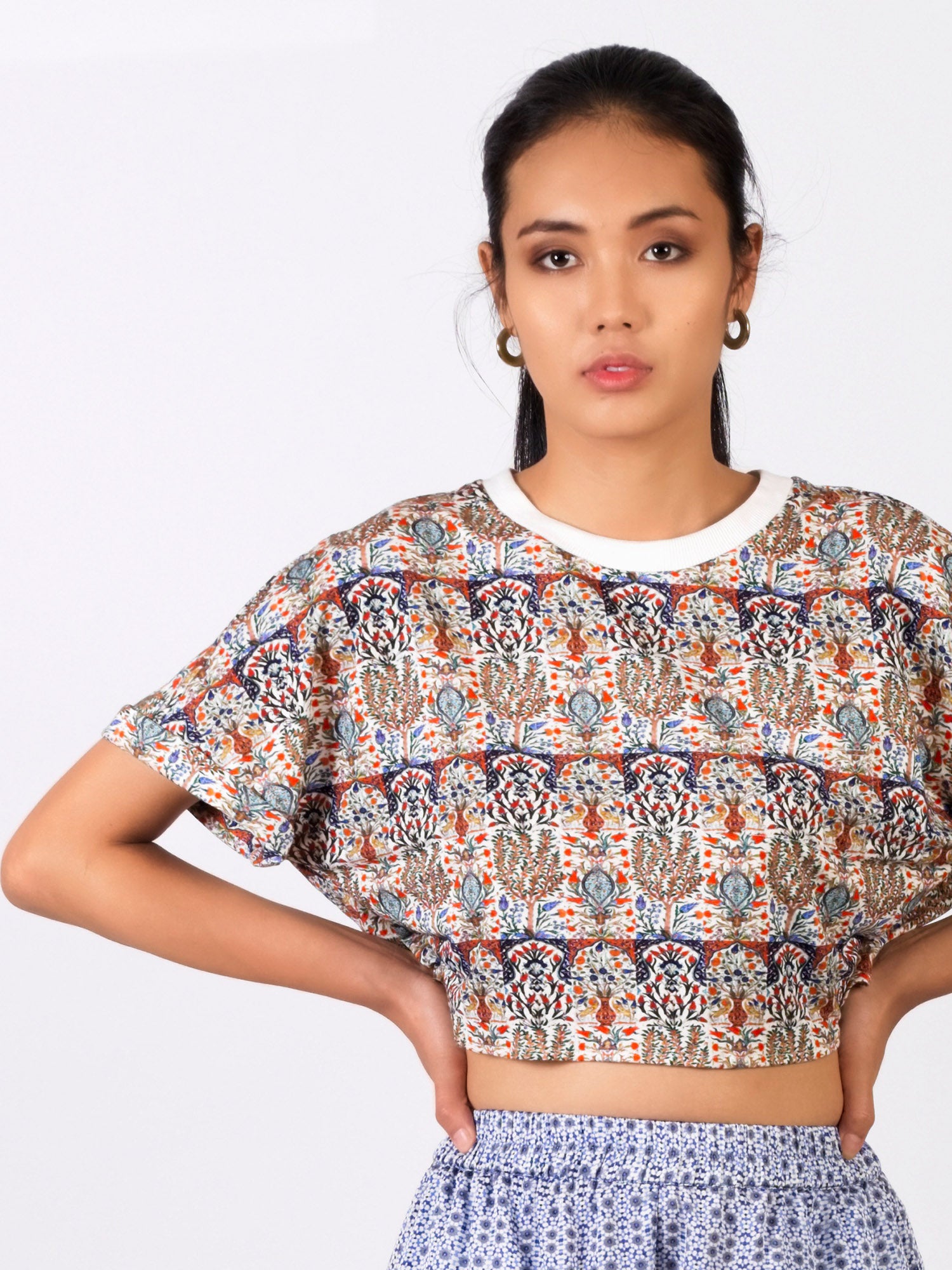 Iznik Cropped Tee from Shaye , for women