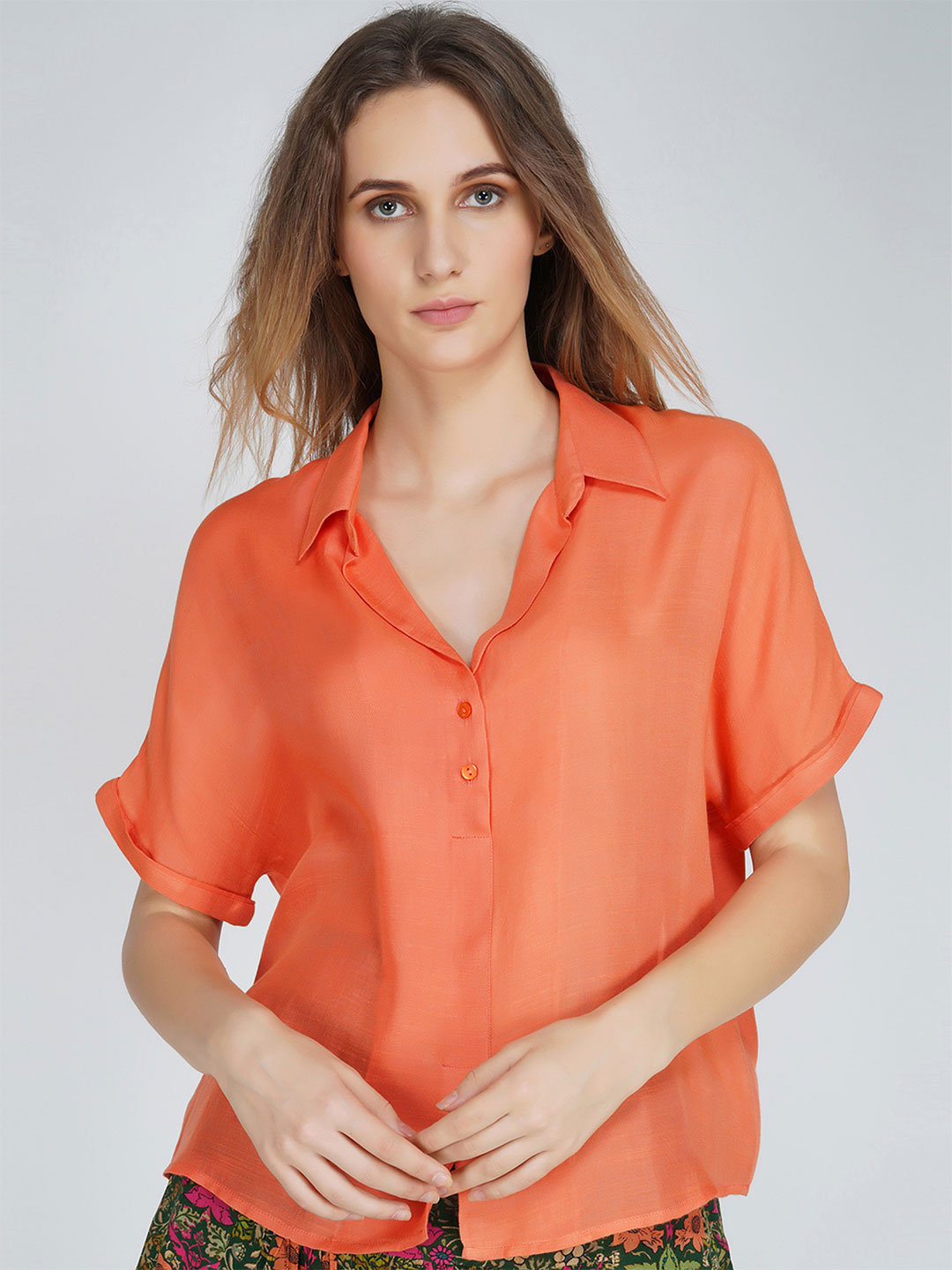 Coral Shirt Top from Shaye , Top for women