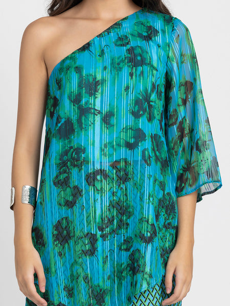 One shoulder Floral Kurta from Shaye , Kurta for women